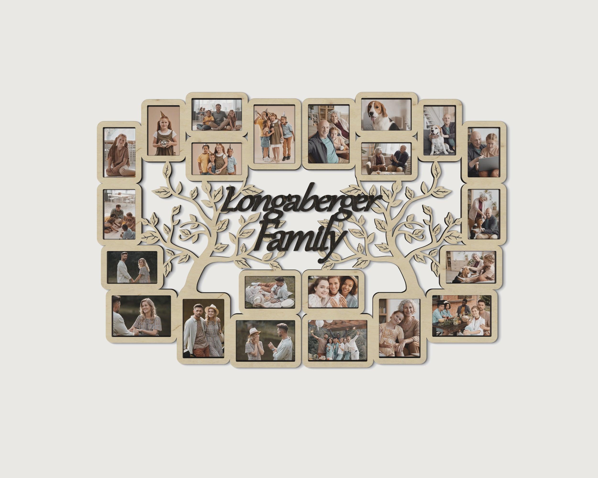 Picture frame collage, Picture frame engraved, Family portrait, Big picture frame, Large picture frame, Photo collage kit, 4x6 picture frame