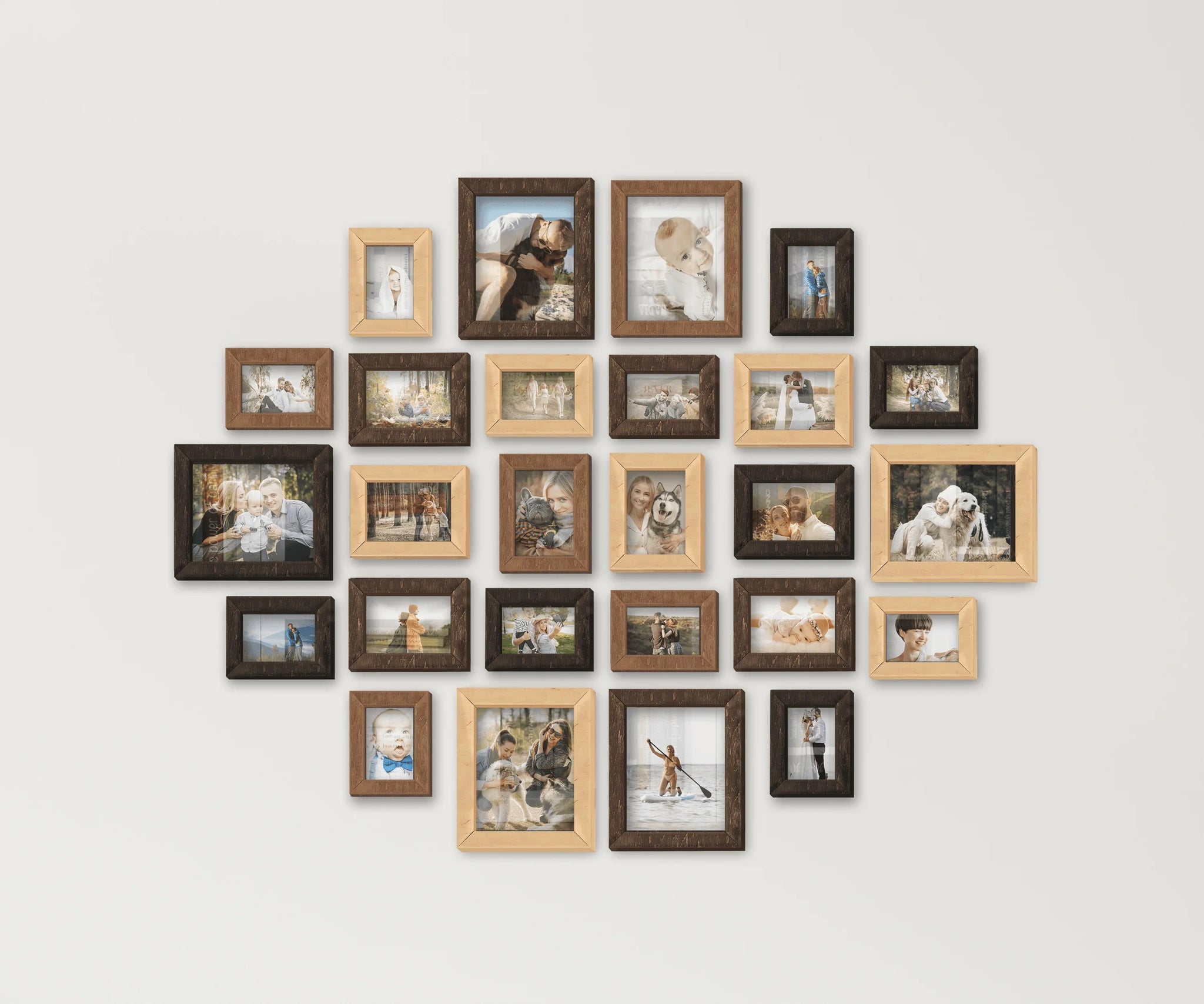 Extra Large Wall Art Gallery - Split Photo Frame Set - Picture Frames