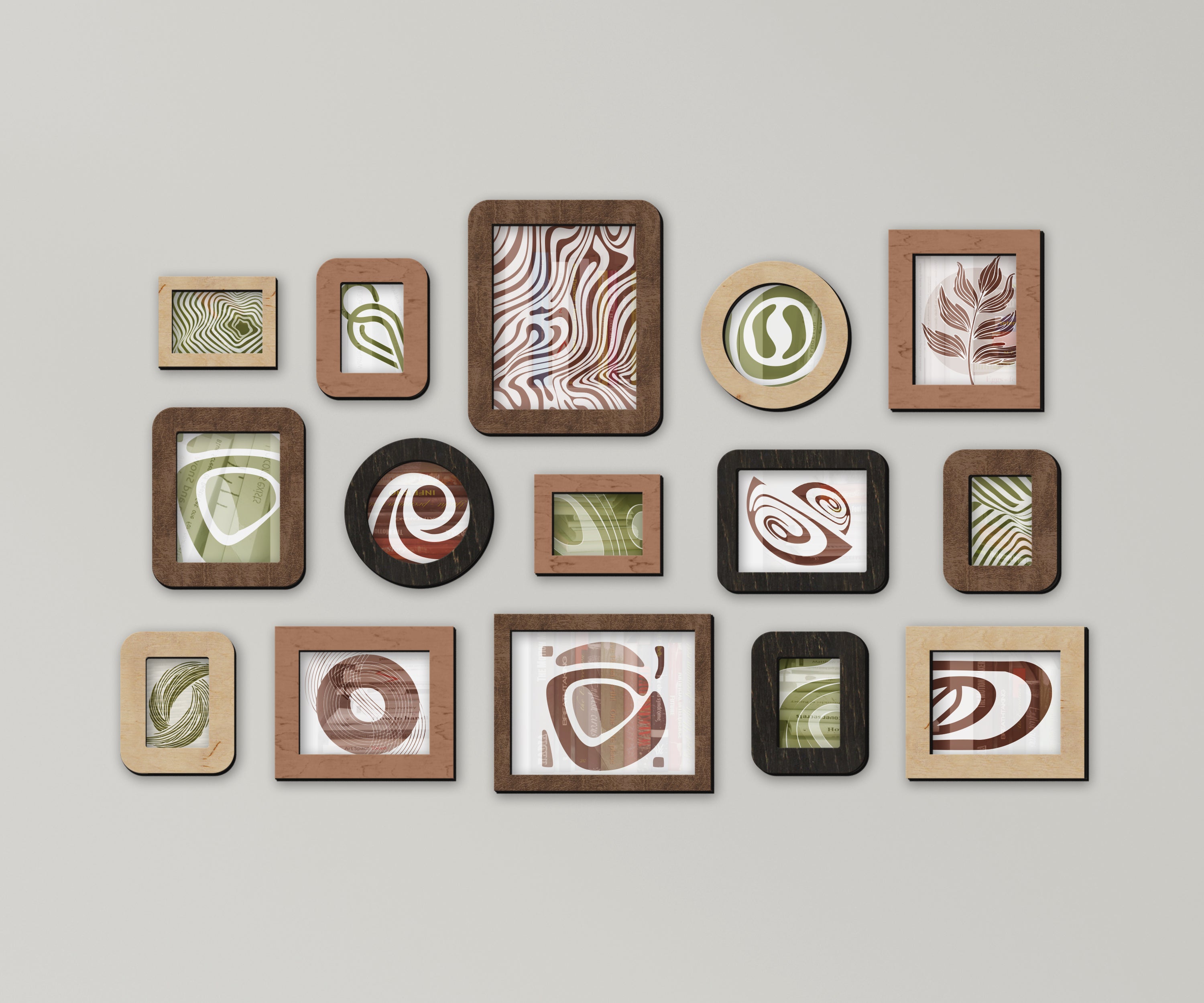 Wall Mounted Wooden Picture Frame Set | Large Photo Gallery Collage - The Frame Depot