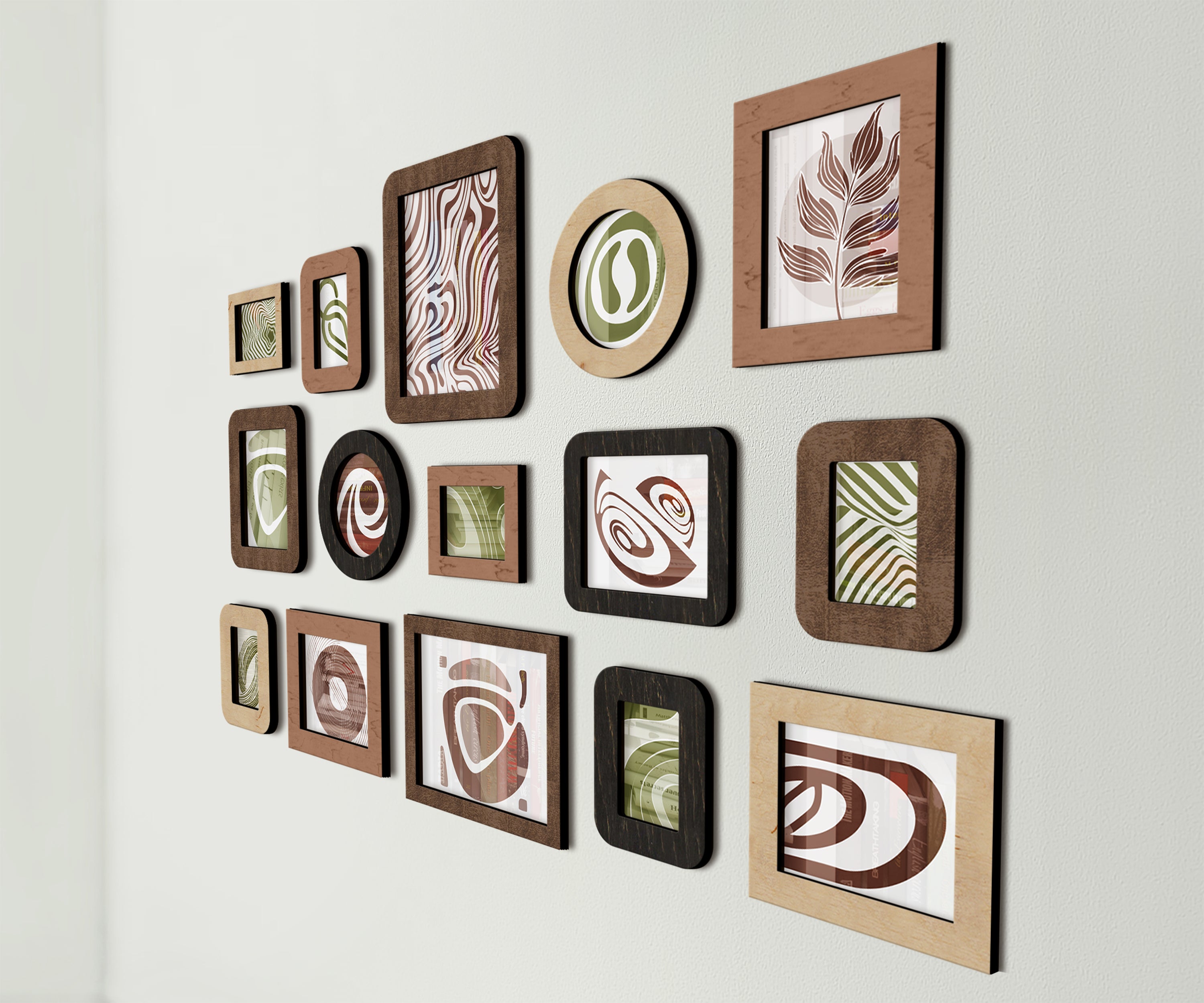 Wall Mounted Wooden Picture Frame Set | Large Photo Gallery Collage - The Frame Depot