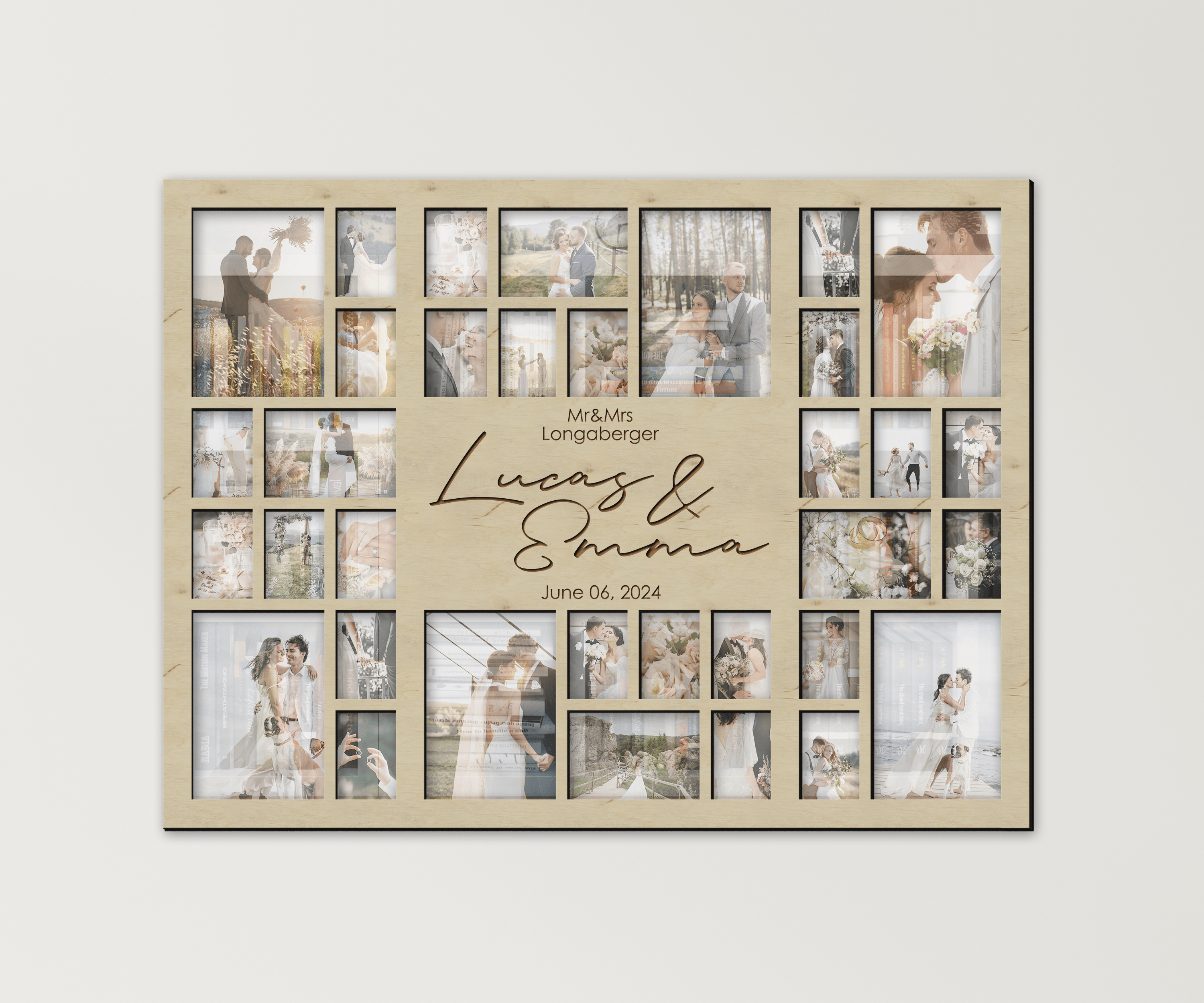 Personalized wedding picture frame collage Mr & Mrs Wedding signage Custom welcome sign decoration Photo frame gift Signs for reception