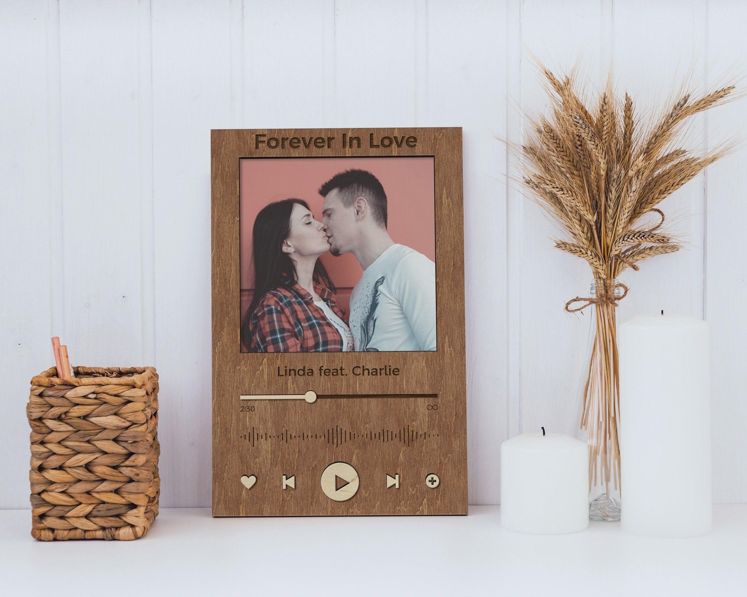 Music plaque, Couple gifts, 8x10 picture frame, Wedding gift for couple, Custom gift, Personalized wedding gift, Music plaque with frame