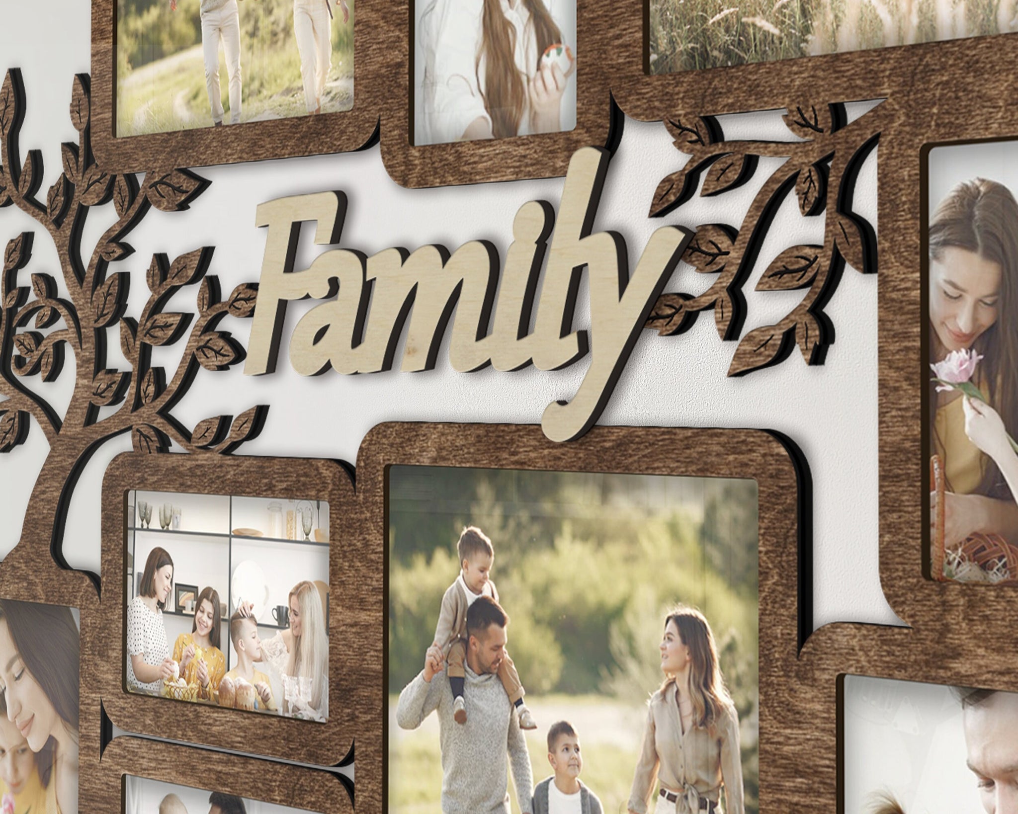 Family picture frame collage Multi photo frame Family sign 4x6 picture –  The Frame Depot