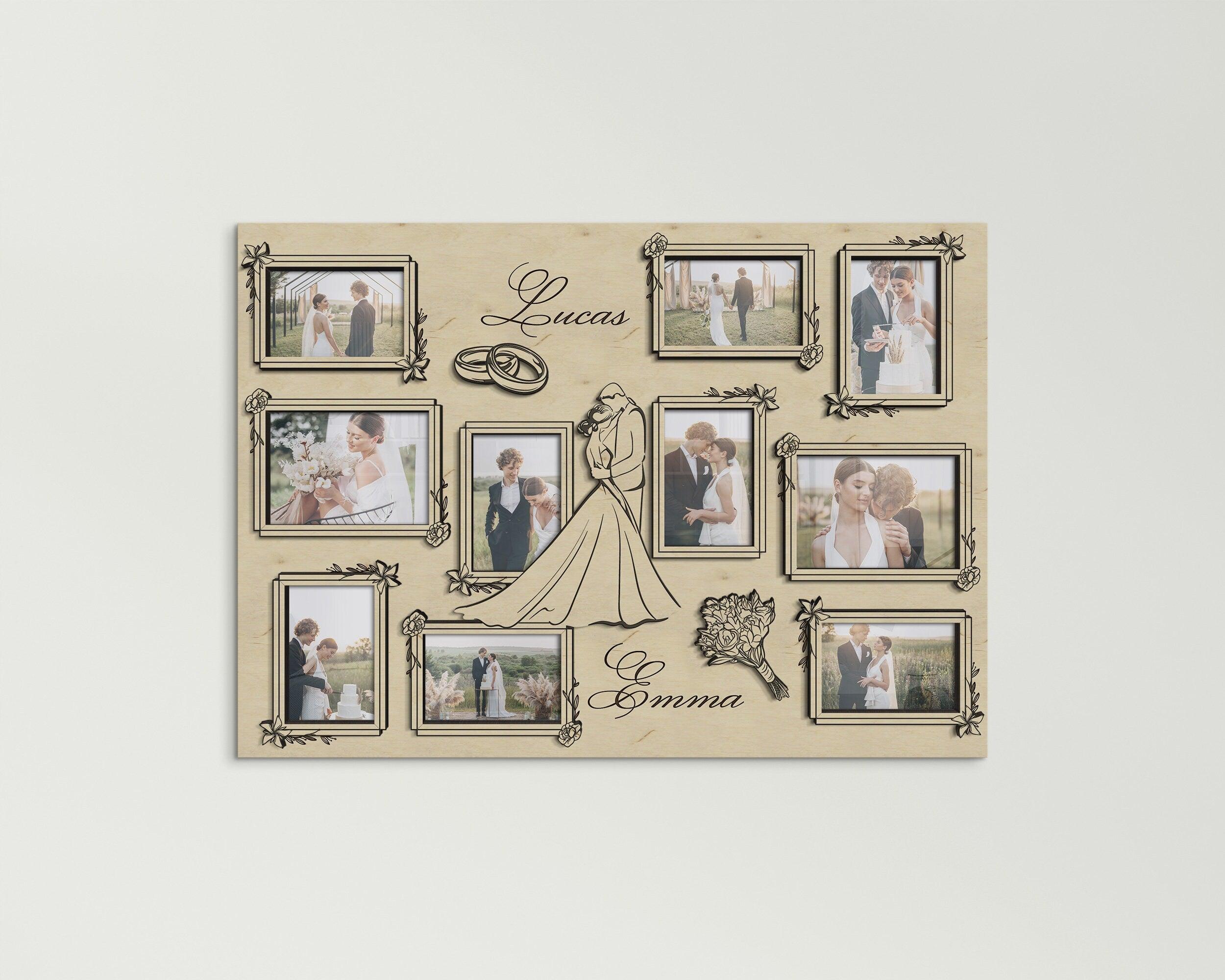 Elegant Wedding Photo Collage | Perfect Anniversary Gift - The Frame Depot