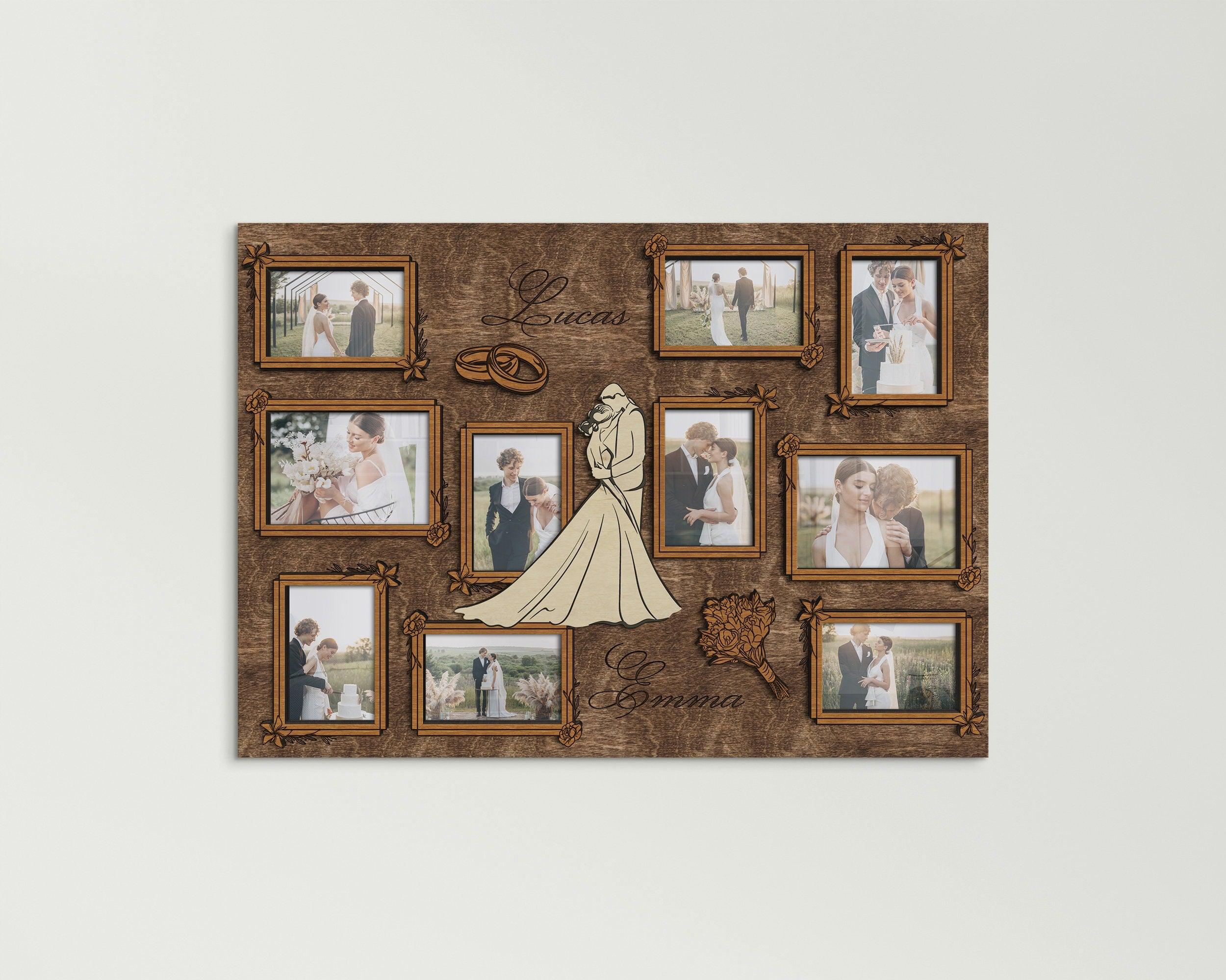 Elegant Wedding Photo Collage | Perfect Anniversary Gift - The Frame Depot