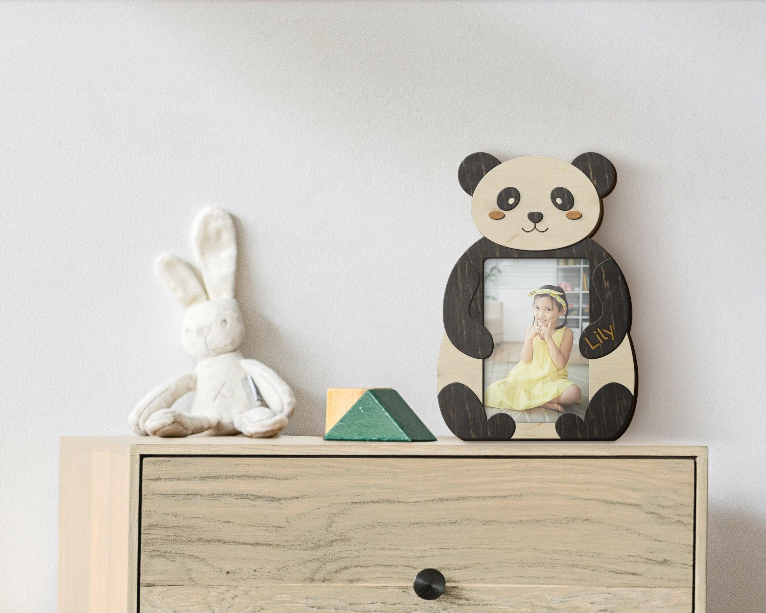 Personalized Panda Picture Frame | Nursery Wall Decor - The Frame Depot